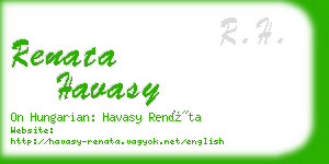 renata havasy business card